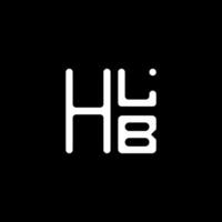 hlb Brief Logo Vektor Design, hlb einfach und modern Logo. hlb luxuriös Alphabet Design