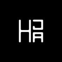 hja brev logotyp vektor design, hja enkel och modern logotyp. hja lyxig alfabet design