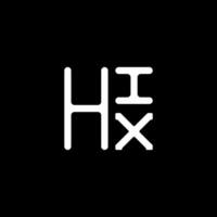 hix Brief Logo Vektor Design, hix einfach und modern Logo. hix luxuriös Alphabet Design