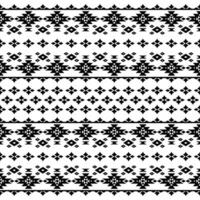 geometrisk sömlös stam- mönster traditionell i svart och vit Färg. etnisk stil design för textil. vektor