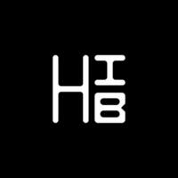 hib brev logotyp vektor design, hib enkel och modern logotyp. hib lyxig alfabet design