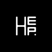 hep brev logotyp vektor design, hep enkel och modern logotyp. hep lyxig alfabet design