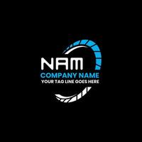 nam Brief Logo Vektor Design, nam einfach und modern Logo. nam luxuriös Alphabet Design