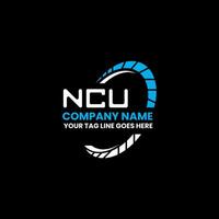 ncu Brief Logo Vektor Design, ncu einfach und modern Logo. ncu luxuriös Alphabet Design