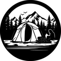 Camping - - hoch Qualität Vektor Logo - - Vektor Illustration Ideal zum T-Shirt Grafik