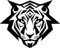 Tiger - - minimalistisch und eben Logo - - Vektor Illustration