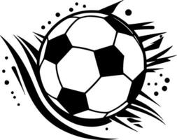 fotboll - minimalistisk och platt logotyp - vektor illustration