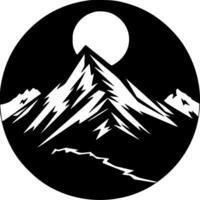 Berge - - minimalistisch und eben Logo - - Vektor Illustration