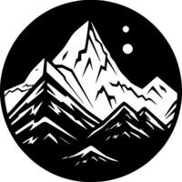 Berge, minimalistisch und einfach Silhouette - - Vektor Illustration