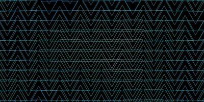 dunkelblaues Vektorlayout mit Linien, Dreiecken. vektor