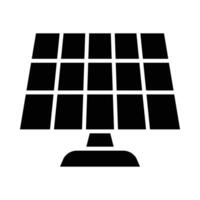 sol- panel vektor glyf ikon för personlig och kommersiell använda sig av.