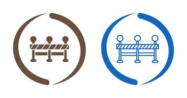 Vektorsymbol für Straßensperren vektor