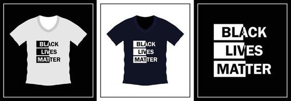 svart liv materia typografi t-shirt design vektor