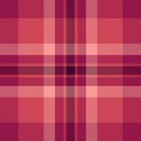 Stoff prüfen Muster von Tartan nahtlos Hintergrund mit ein Plaid Vektor Textur Textil.