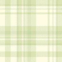 Plaid nahtlos Stoff von prüfen Tartan Muster mit ein Vektor Textur Hintergrund Textil.