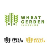 modern Weizen und Garten Logo Vektor Design Vorlage isoliert einfach