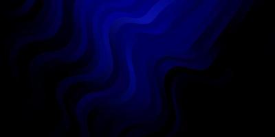 dunkelblaue Vektorschablone mit Kurven. vektor