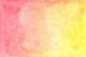 handgezeichnete Aquarell Pastell rot und gelb gemalte Textur. abstrakter Hintergrund. vektor