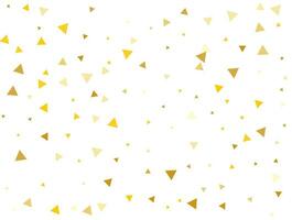 gyllene triangel- konfetti. vektor illustration