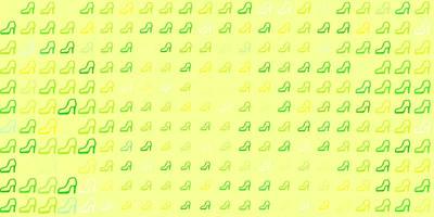 hellgrüner, gelber Vektorhintergrund mit Frauensymbolen. vektor