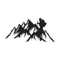 einfach Klettern Logo Symbol, Design Vektor Illustration