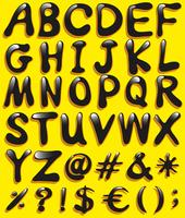 Große Buchstaben des Alphabets vektor