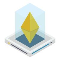 Ethereum-Münzbox vektor