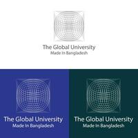 värld bred logotyp för utbildning vektor