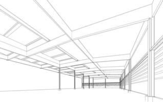 3D-Darstellung des Bauvorhabens vektor