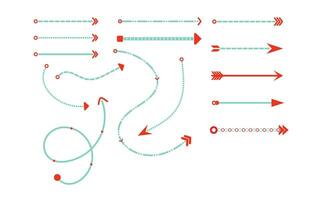 uppsättning av eleganta pilar vektor