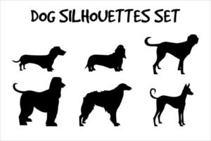 Hunde Icon Set Vektor