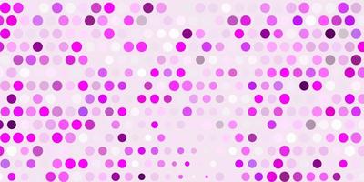 ljuslila, rosa vektorbakgrund med prickar. vektor