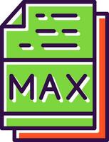 max Datei Format Vektor Symbol Design