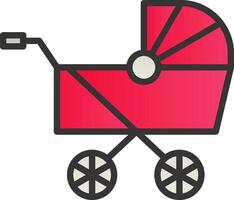 Kinderwagen Vektor Symbol Design