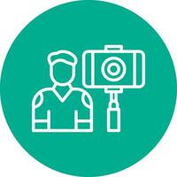 Vlogger-Vektor-Icon-Design vektor