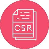 csr Datei Format Vektor Symbol Design