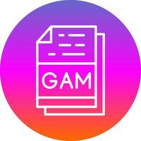 gam Datei Format Vektor Symbol Design