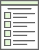 Checklisten-Vektor-Icon-Design vektor