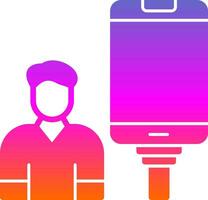 Selfie-Vektor-Icon-Design vektor