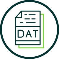 dat Datei Format Vektor Symbol Design