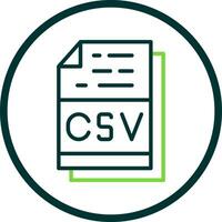 csv Datei Format Vektor Symbol Design