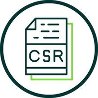 csr Datei Format Vektor Symbol Design