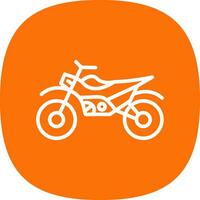 Motorrad-Vektor-Icon-Design vektor