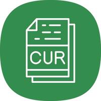 cur Datei Format Vektor Symbol Design