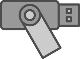 USB-Vektor-Icon-Design vektor