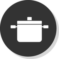 matlagning kastruller vektor ikon design
