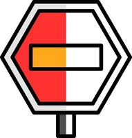 Straßenschild-Vektor-Icon-Design vektor