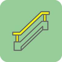 Rolltreppen-Vektor-Icon-Design vektor