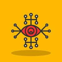 Cyber Auge Vektor Symbol Design