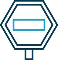 Straßenschild-Vektor-Icon-Design vektor